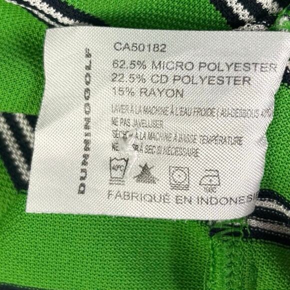 DUNNING GOLF Green Striped Athletic Shirt Mens Size XL - Picture 10 of 10